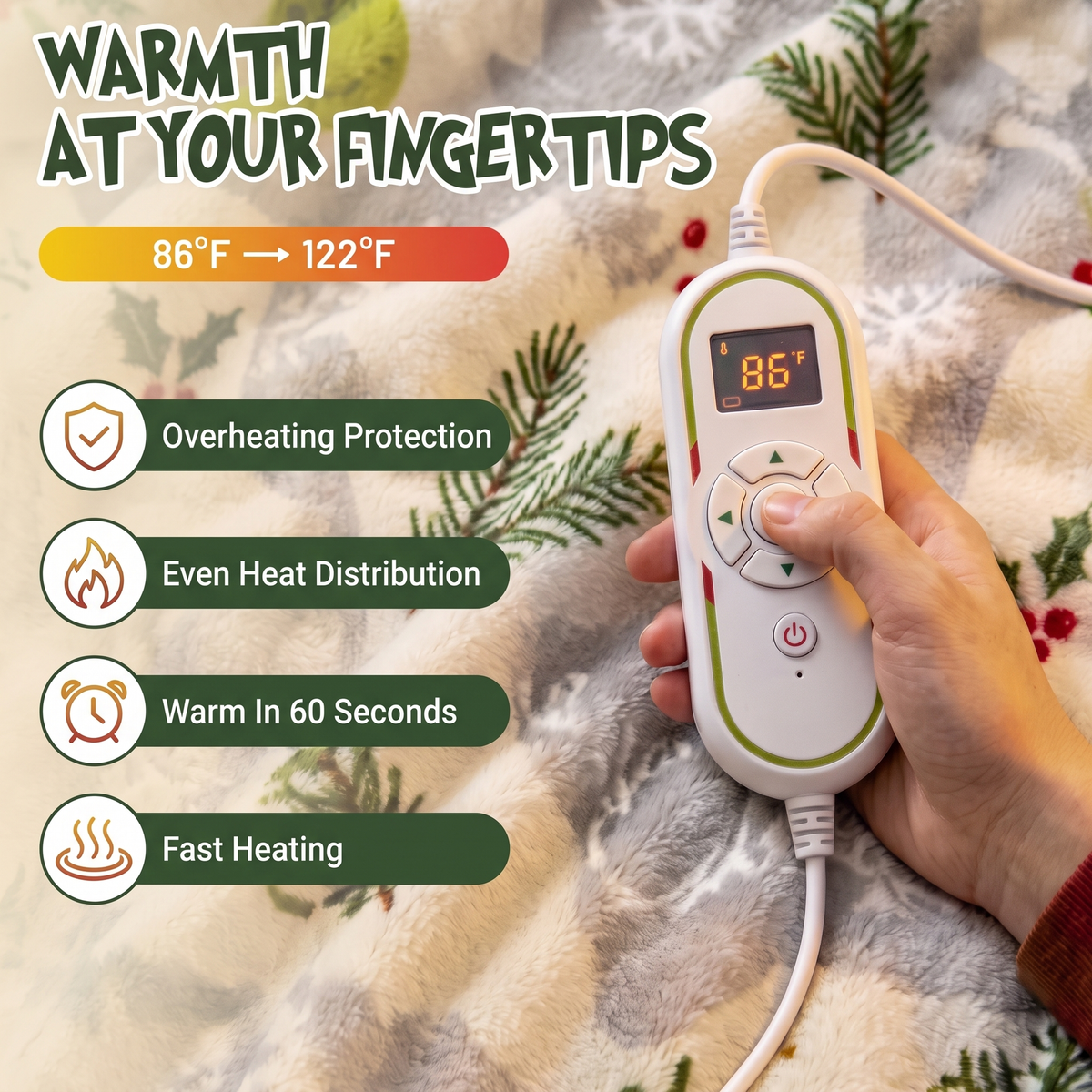 Castanella - Christmas Heated Robe